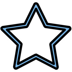 Star Colored Line Icon