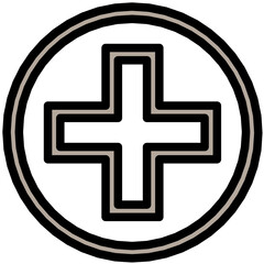 Fototapeta premium Add sign Colored Line Icon