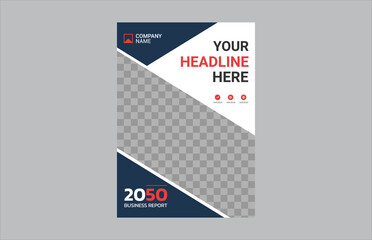 Modern business annual report template
