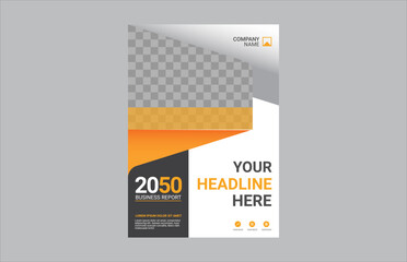 Modern business annual report template