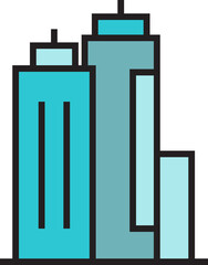 office building icon illustration