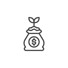 Obraz premium Investment opportunity line icon