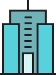 condo and office building icon illustration