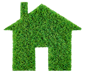 green eco house environmental background