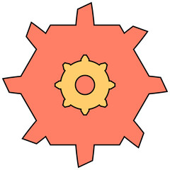 gear and cogwheel icon illustration