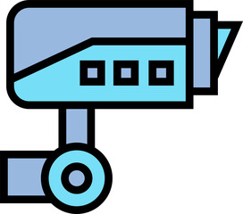 cctv, security camera icon illustration