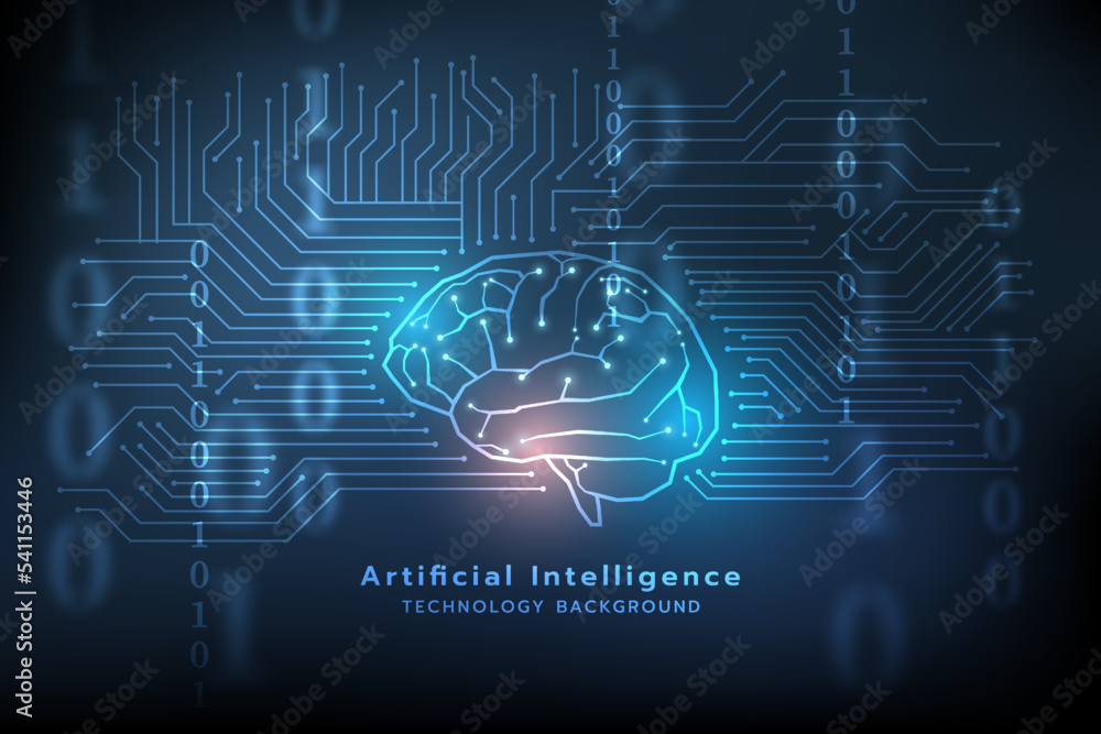 Poster hi-tech digital technology futuristic circuit digital.abstract futuristic design.artificial intellig