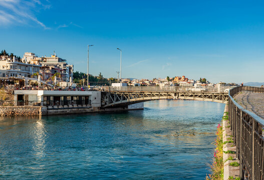 Chalcis, Euboea -The old bridge of Chalkida located in the center of the city.