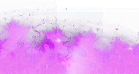 Obraz premium pink fire element on transparent background