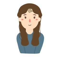 happy girl illustration