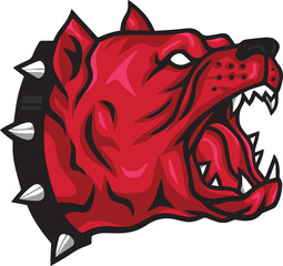 Angry Pitbull Pit Bull Dog Logo Design