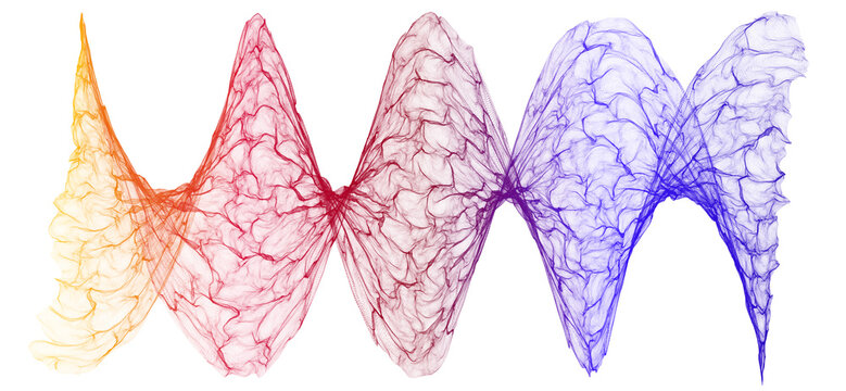 Waves, abstract illustration