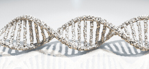 DNA molecule, conceptual illustration