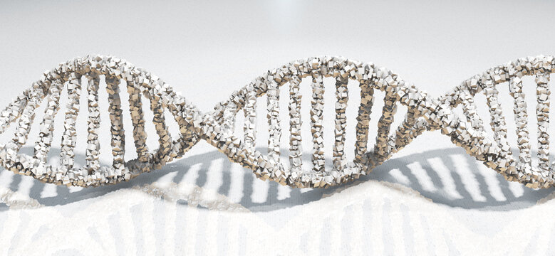 DNA molecule, conceptual illustration