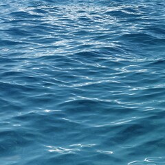 3d Render Seascape, Ocean surface and bright sunlight