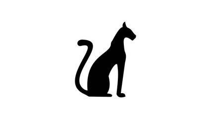 Sphynx cat silhouette