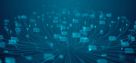 Cyber security technology, illustration