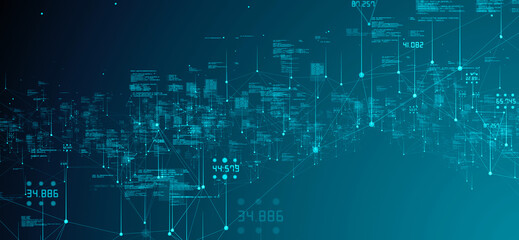 Big data network, illustration