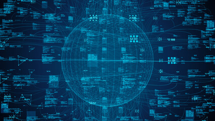 Global networks, illustration