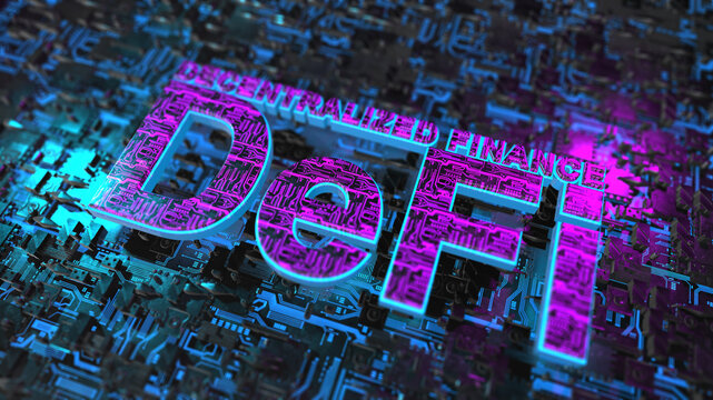 Decentralised finance, illustration