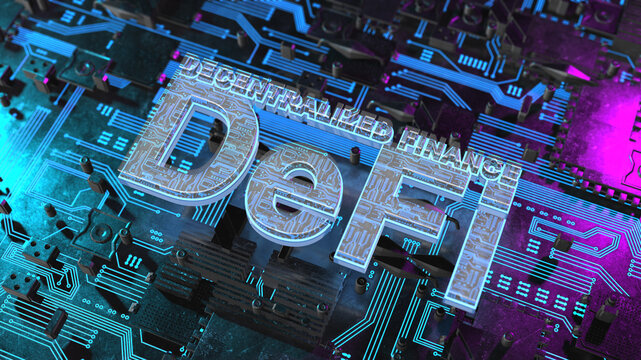 Decentralised finance, illustration