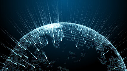 Global big data, illustration