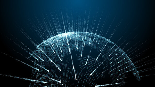 Global big data, illustration