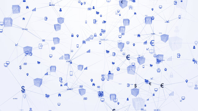 Decentralised finance, illustration
