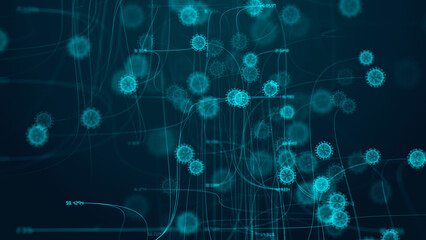 Covid-19 tracking, illustration