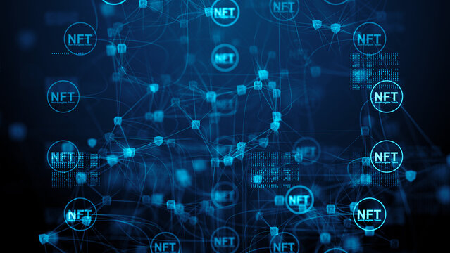Non-fungible token (NFT), conceptual illustration