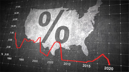 United States interest rates, illustration