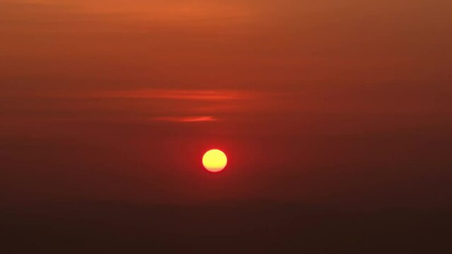 Time lapse of majestic sunset or sunrise landscape beautiful cloud and sky nature landscape scence. 4K footage.	
