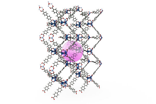 Metal organic framework 10, illustration
