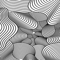 3D modern wave curve abstract presentation background. Lines layer background. Abstract stripes decoration, pattern, 3d vector illustration. Black and white background