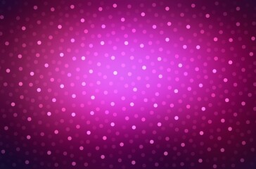 Bokeh dark cherry color festive background. Deep purple glittering template. Spotlight in centre.