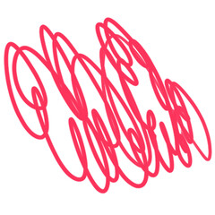 Obraz premium Scribble line hand drawn illustration