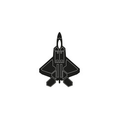 fighter plane vector illustration for icon symbol or logo. fighter plane logo 