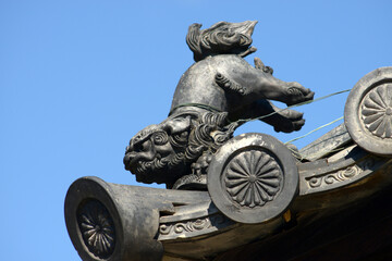 妙心寺　獅子瓦　京都市右京区花園