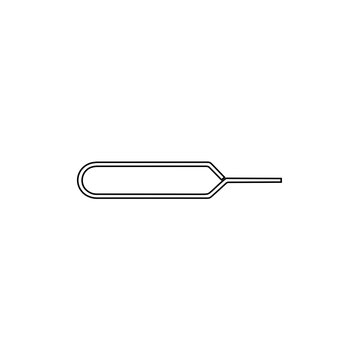 recommend clip art: スマートフォンの中にあるカードを取り出すツール（線画）