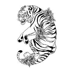 tiger tribal tattoo