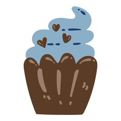 cute cupcake with love