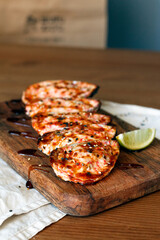 mussels baked with unagi sauce