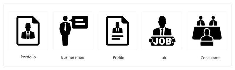 portfolio, businessman and profile
