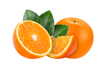 Orange fruit isolated on transparent png
