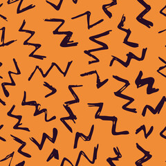 Vector Seamless Hand Drawn Scribble Pattern. Minimal Artistic Sketch Endless Print.
