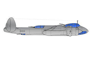 Fototapeta premium Avión de bombardeo medio TU-2