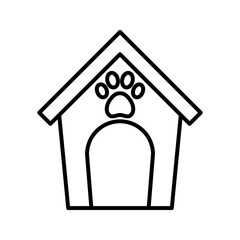 Doghouse, logo isolated icon color table