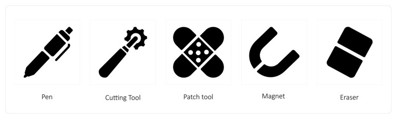 Pen, Cutting Tool, Patch tool