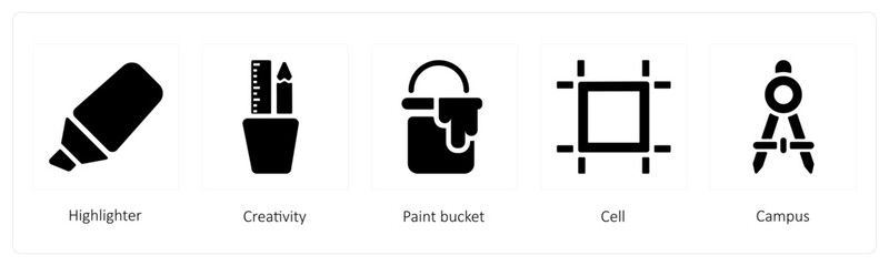 Highlighter, Creativity, Paint bucket
