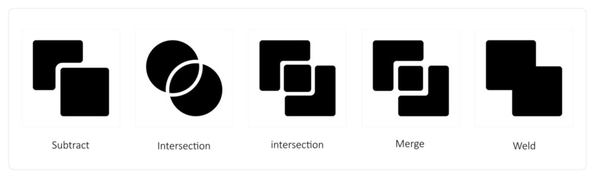  Subtract, Intersection, Merge